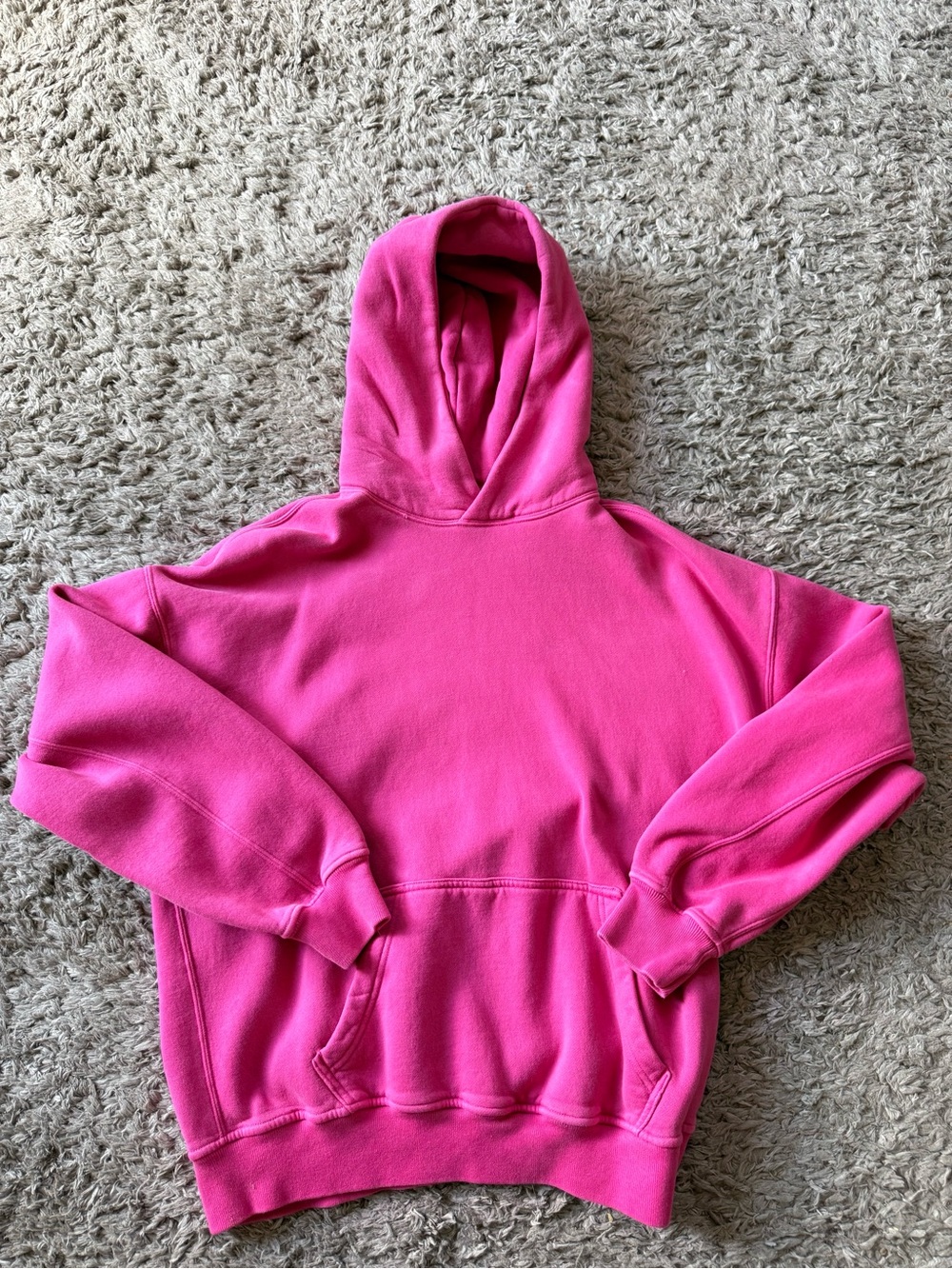 Abercrombie & Fitch Soft A&F Essentials Pink Oversized Hoodie Small